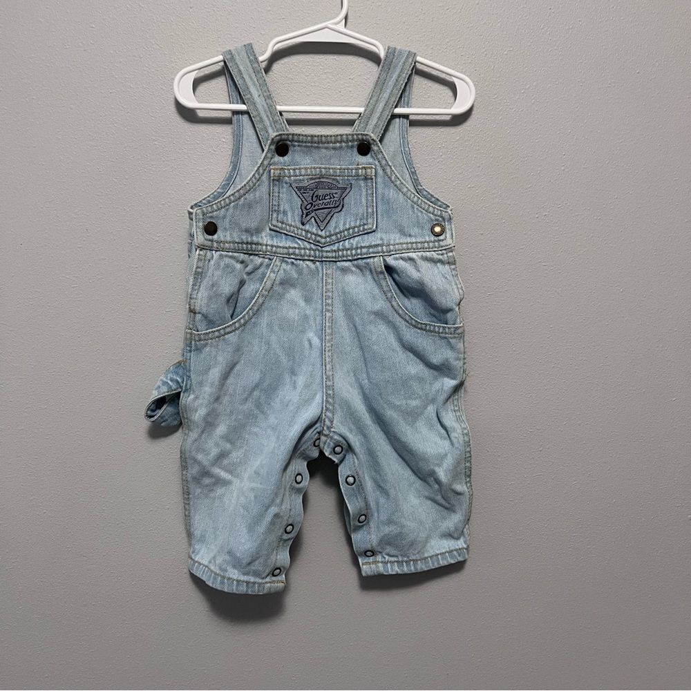 Guess Baby Vintage Denim Overalls Size 6mo